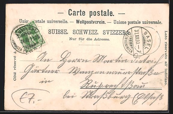 Cartoline postali: Basel, Münster, Marktplatz, Spalentor – Usato da Berlin venduto da bartko-reher 1