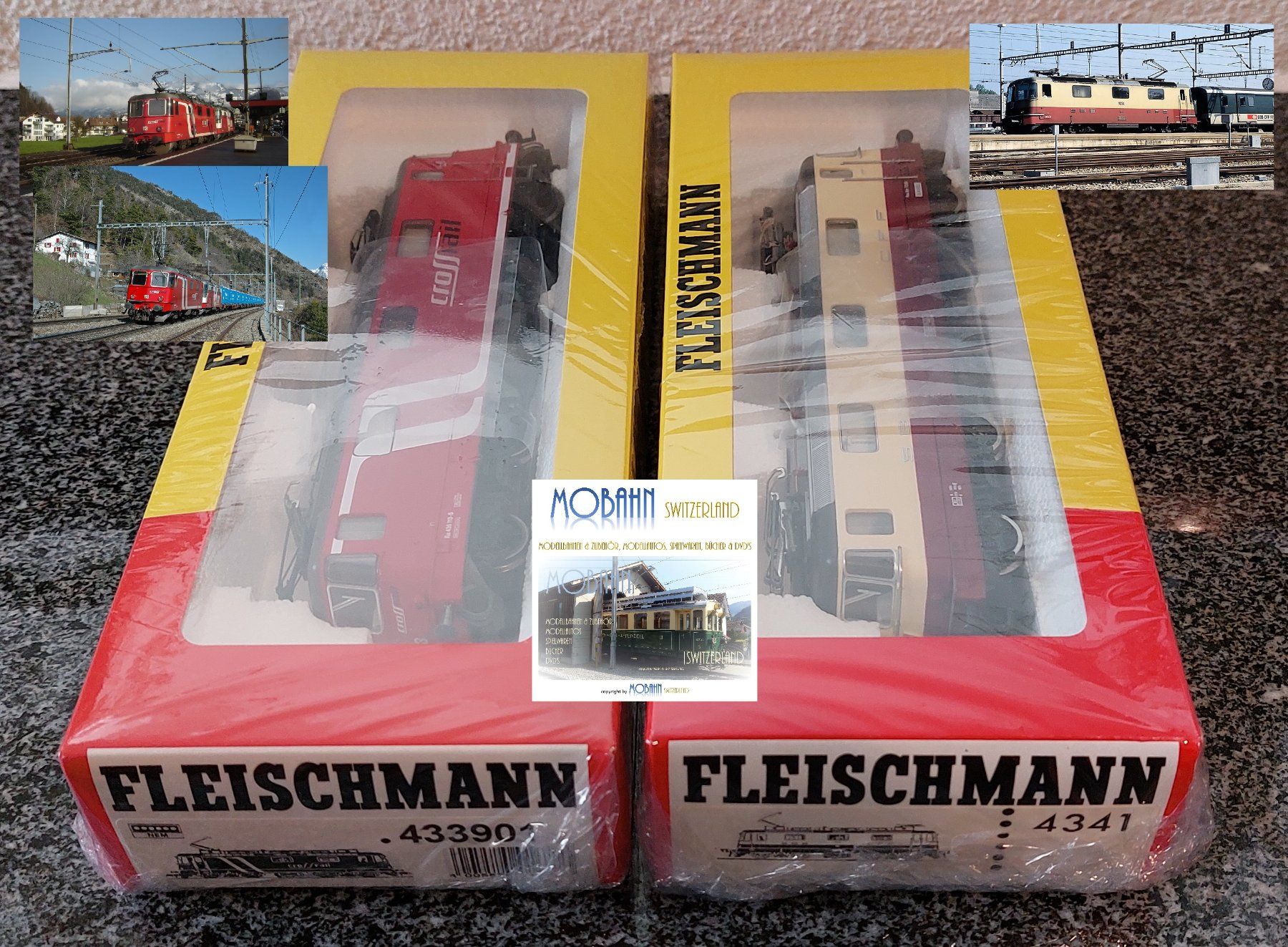 Fleischmann Modellini di ferrovie: Fleischmann - Doppeltraktion TEE Re 4/4''/Crossrail Re 436 – Nuovo (secondo la descrizione) da Rotkreuz venduto da MOBAHN-1zu87 5