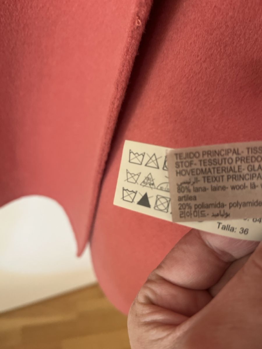 Massimo Dutti Cappotti: Massimo Dutti Mantel Wolle lachsfarben 36 – Usato da Zürich venduto da kleinesgrau 5