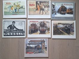 7 catalogues, reproduction Märklin, selon photos