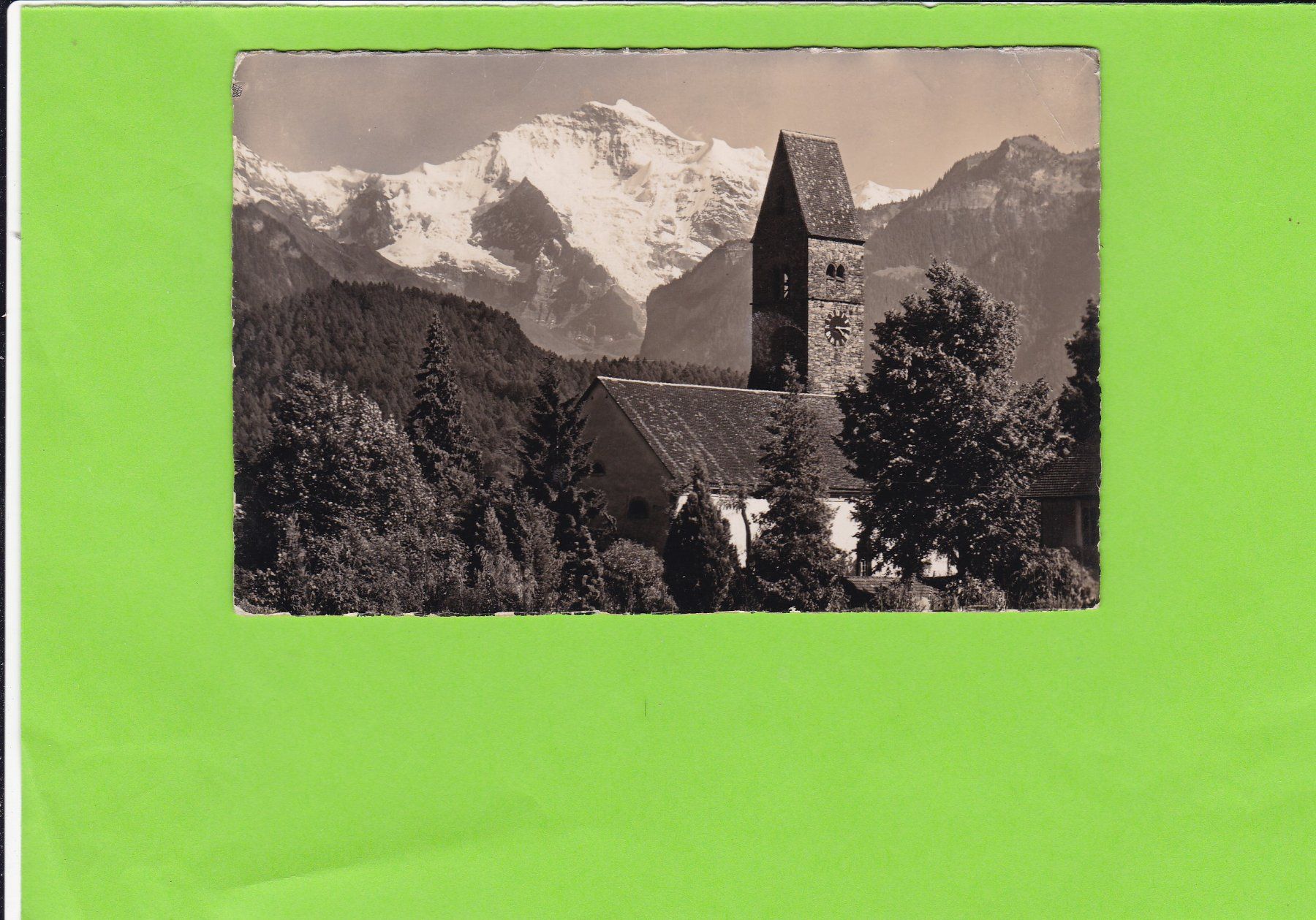 Cartes postales: 5292 Interlaken, Kirche Unterseen-E. Gyger – D'occasion à St. Peterzell par neckertal