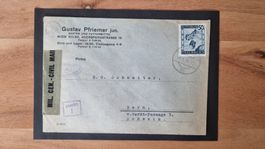 Brief Österreich Zensurpost MIL CEN CIVIL MAIL