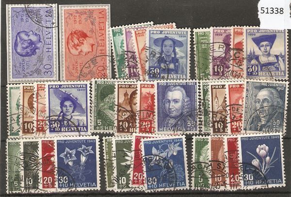 Alle Briefmarken: 1937-45 feinst gest. – Gebraucht aus Lausanne von Whorvath