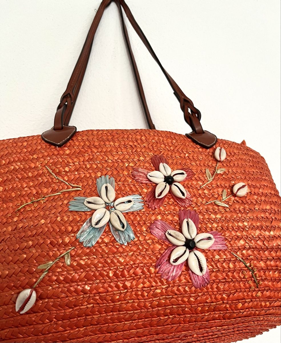 Sacs femmes: GEFLOCHTENE STRAND TASCHE ORANGE – D'occasion à Basel par JJ.Elena 1