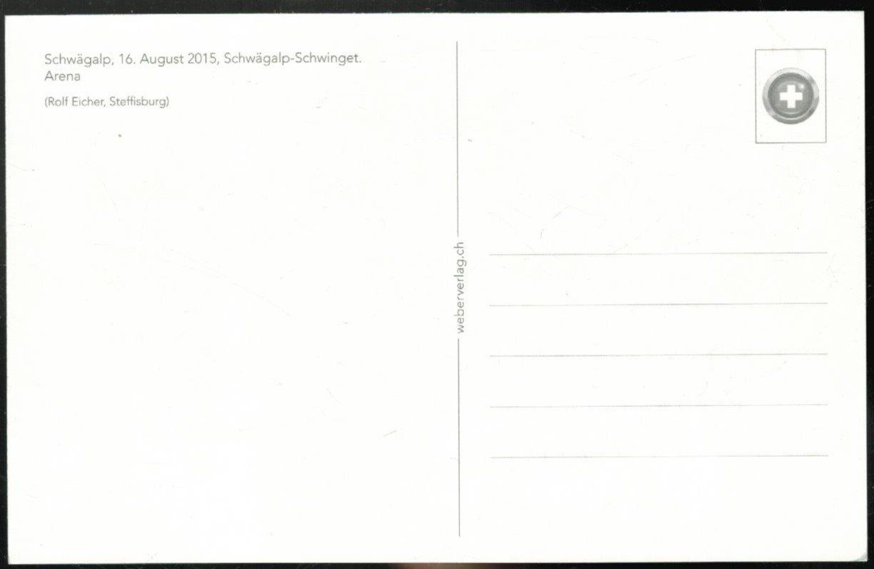 Cartes postales: AK Schwägalp-Schwinget 2015 – D'occasion à Zürich par Tolima194 1