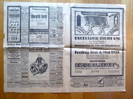 REKLAME Doppelseite aus Tageszeitung "Der Bund" 1928