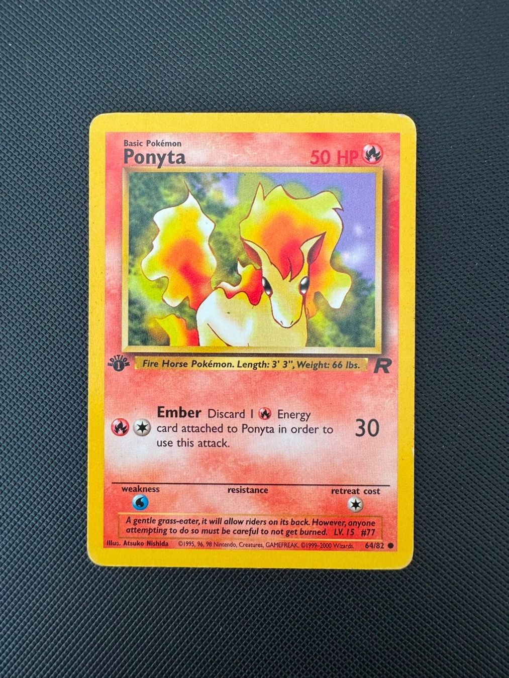 Pokémon Sammelbilder & Trading cards: Pokémon Ponyta 1. Edition 64/82 – Gebraucht aus Seuzach von provenzano18