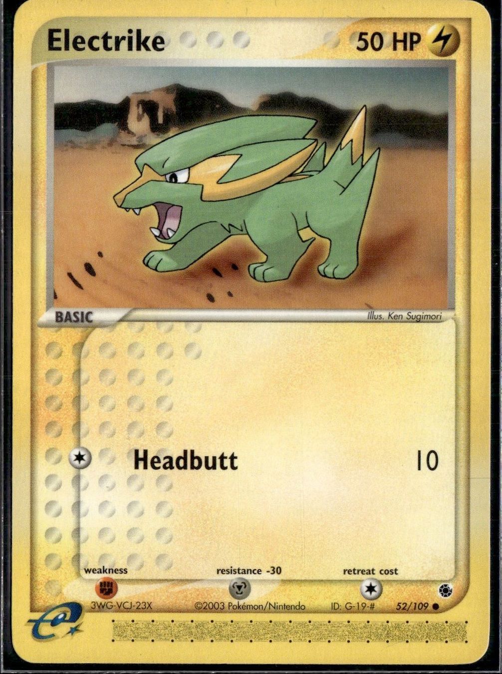Pokémon Cartes à collectionner: Electrike 52/109 EX Ruby Sapphire Pokemon – D'occasion à Zürich par pokemon_cards