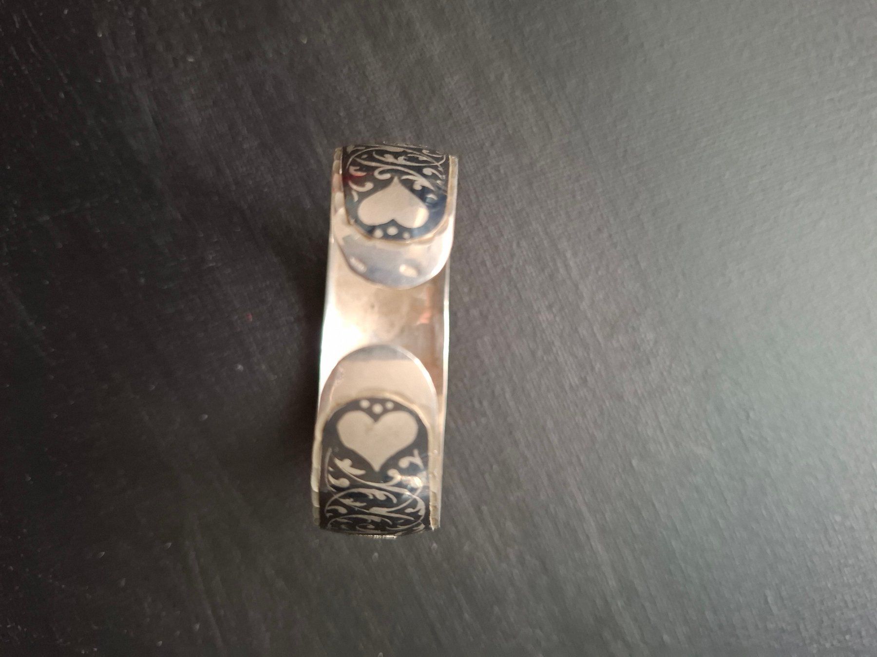 Bracciali & Braccialetti: Schöner Silber Armreif mit Blumenmuster 875 – Usato da Solothurn venduto da sweyla21 3