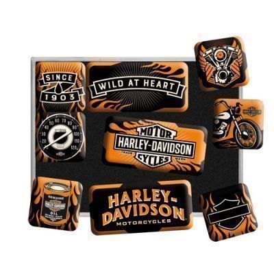 Calamite: 9-TLG Magnet-Set-HARLEY-DAVIDSON-WILD AT – Nuovo e nell'imballaggio originale da Rupperswil venduto da big-one-sale