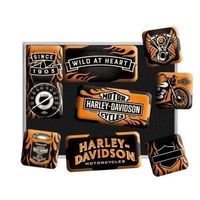 9-TLG Magnet-Set-HARLEY-DAVIDSON-WILD AT