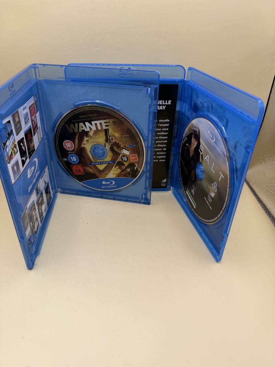 Tutti i DVDs: Coffret Blu-ray Salt + Wanted 2 Films – Usato da Genève venduto da sho_67qj 3