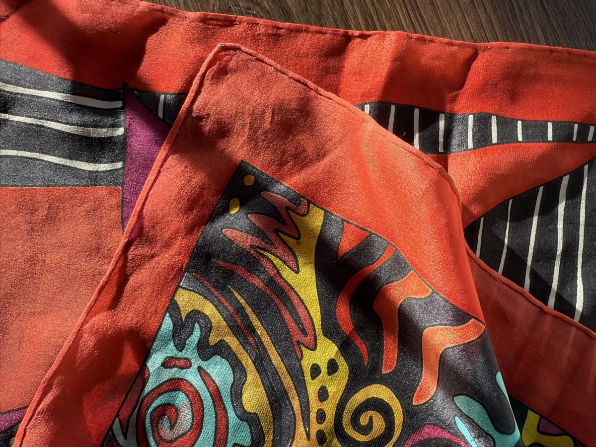Foulard & Sciarpe: Vintage Seidenschal – Usato da Aarburg venduto da Schatzaffe 3