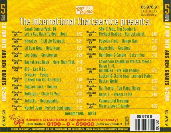 CD: 20 Tophits - CHART BOXX 5/2001 F9 – Usato da Sessa venduto da fraenklishop 1
