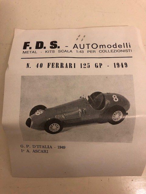 Ferrari Modellini d'auto: FDS-Kit Ferrari – Nuovo (secondo la descrizione) da Muttenz venduto da Gucci2005 2