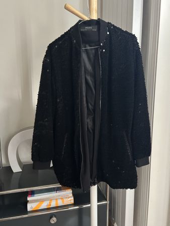 samt pallietten zara jacke gr M🌸