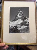 Matterhorn Wallis antike Photographie signiert