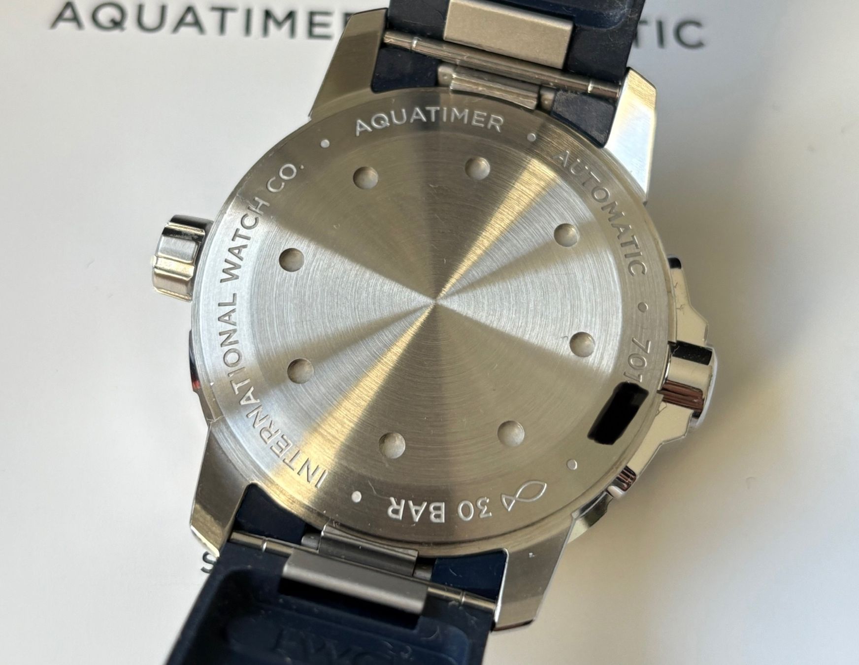IWC Uhren: IWC Aquatimer Automatic Blue 42mm mit Garantie – Gebraucht aus Birsfelden von Mynos 5