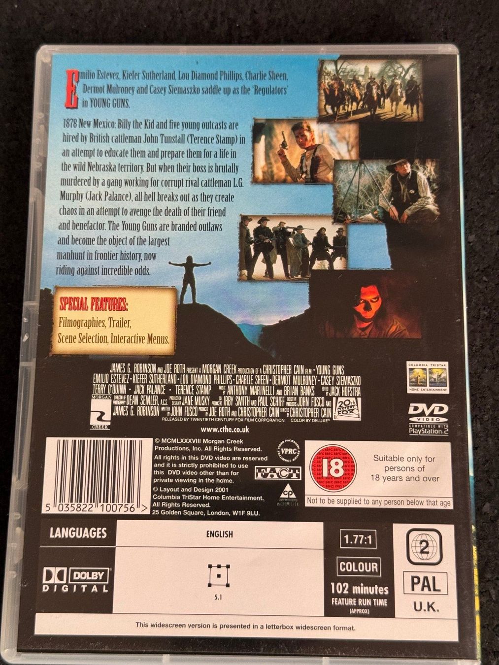 Tutti i DVDs: Young Guns DVD EN – Usato da Fribourg venduto da tschjoly 1