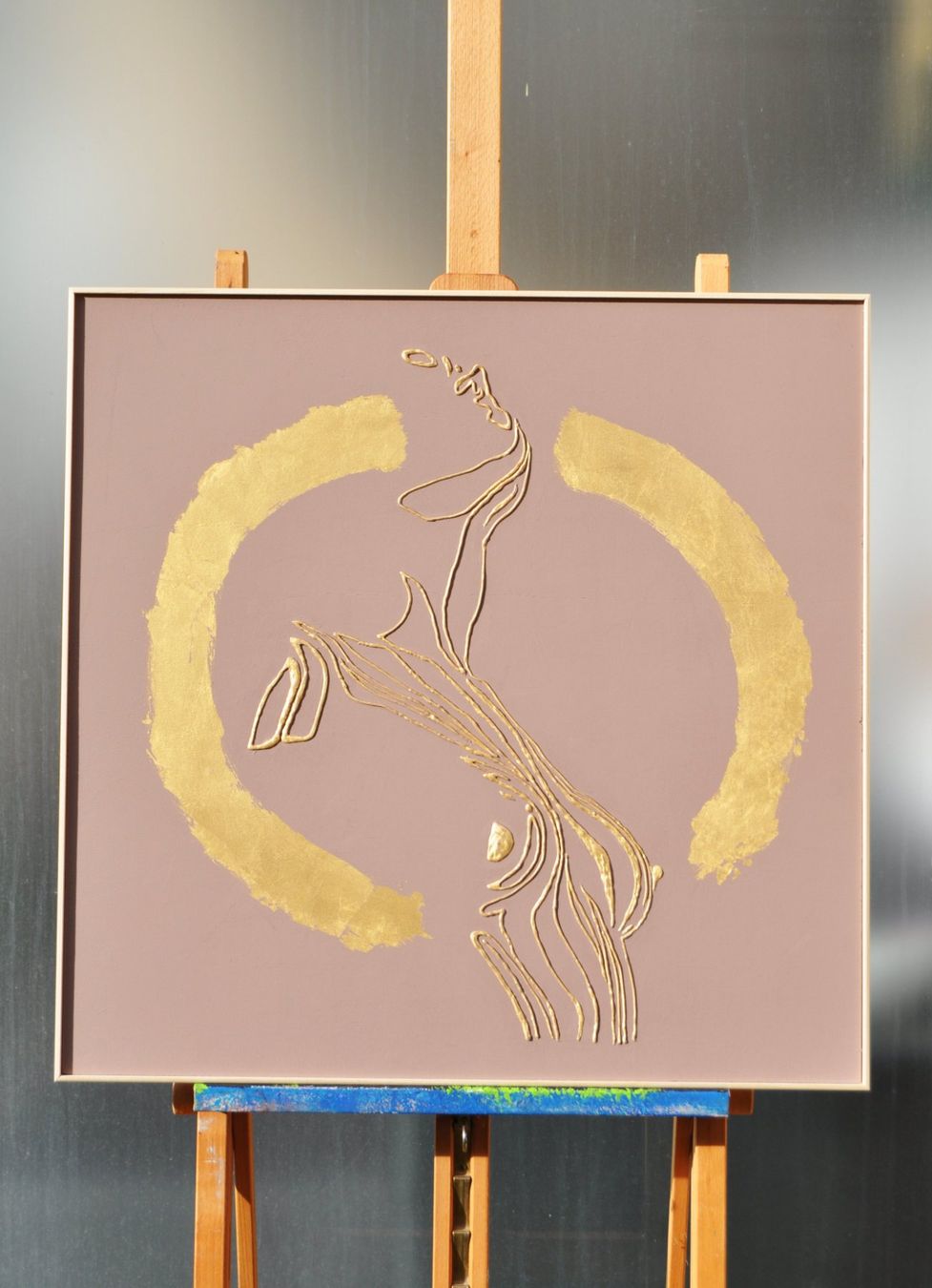 Dipinti: Texturierte Kunst Gemälde 3D mit Blattgold – Nuovo e nell'imballaggio originale da Domat/Ems venduto da Lorand_ 3