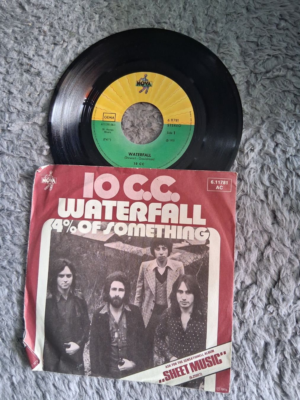 Dischi in vinile: 10 CC     WATERFALL    7NER SINGLE – Usato da Wetzikon ZH venduto da Ramones01