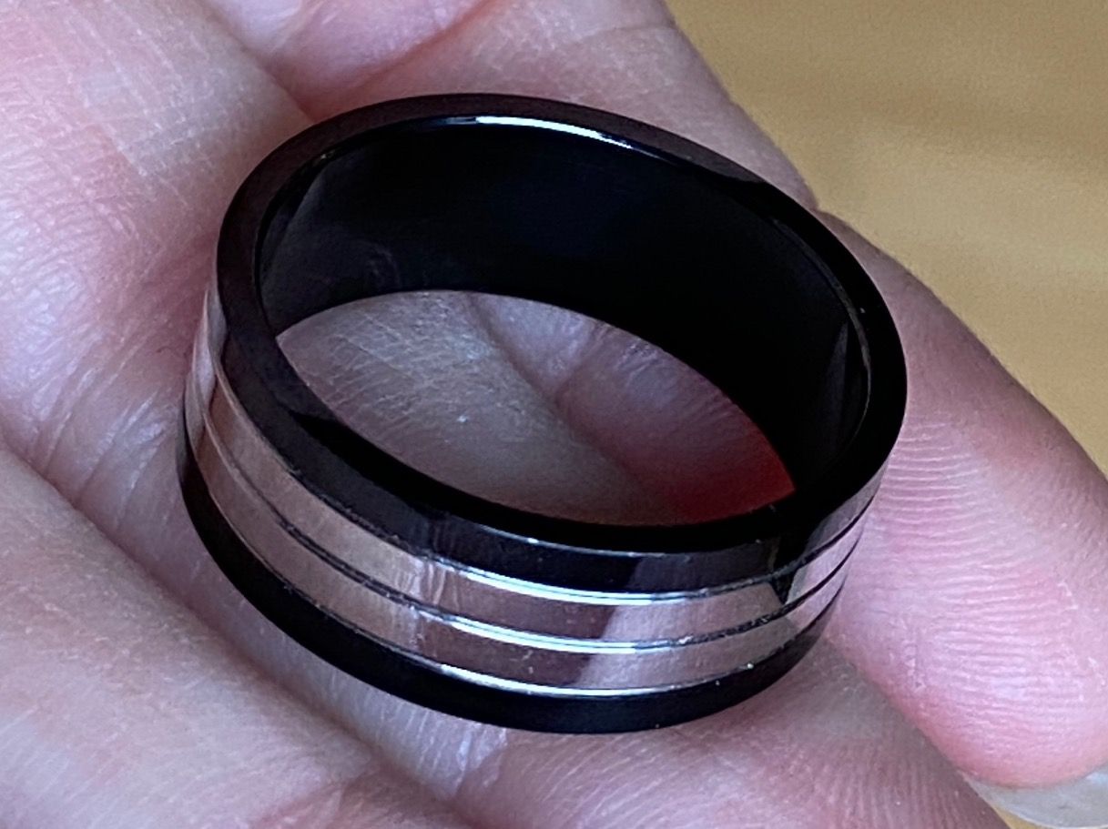 Anelli: Edelstahl Fingerring Herren oder Damen Gr. 63 NEU – Nuovo e nell'imballaggio originale da Basel venduto da Chili007 3