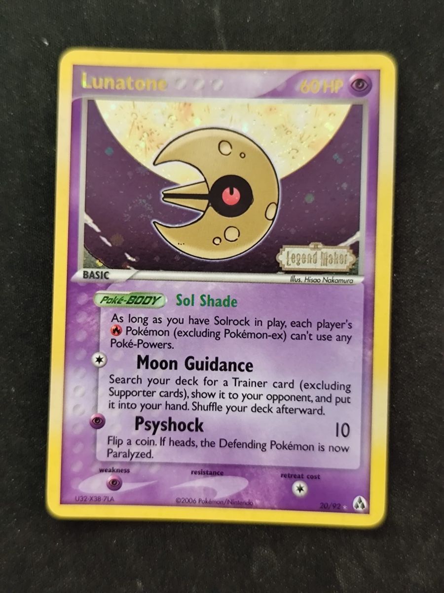 Pokémon Sammelbilder & Trading cards: Lunatone Stamped Ex Legend Maker – Gebraucht aus Basel von luc_8ghp