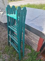 Trittleiter grün klappbar gebraucht guter Zustand