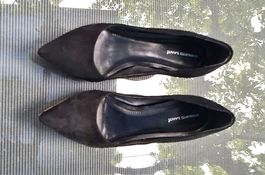 Roberto Santi Schwarze Leder Pumps, Grösse 39, Top!