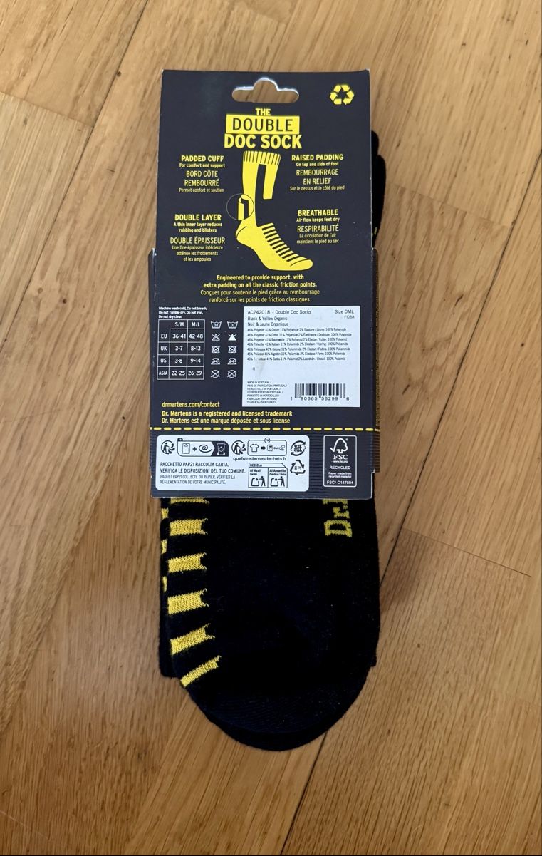 Calze: Dr. Martens Socken: The Double Doc Sock – Nuovo e nell'imballaggio originale da Basel venduto da superbusi 3