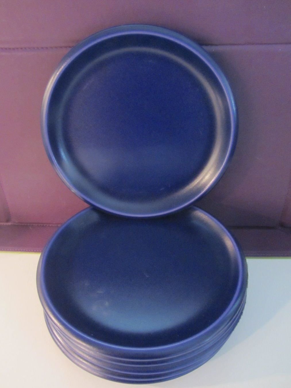 Teller: 6 Keramik-Teller blau, 21.5 cm – Neu (gemäss Beschreibung) aus Egliswil von chroetli22