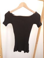 Damen Off-Shoulder T-Shirt H&M Gr. XS Schwarz wie neu