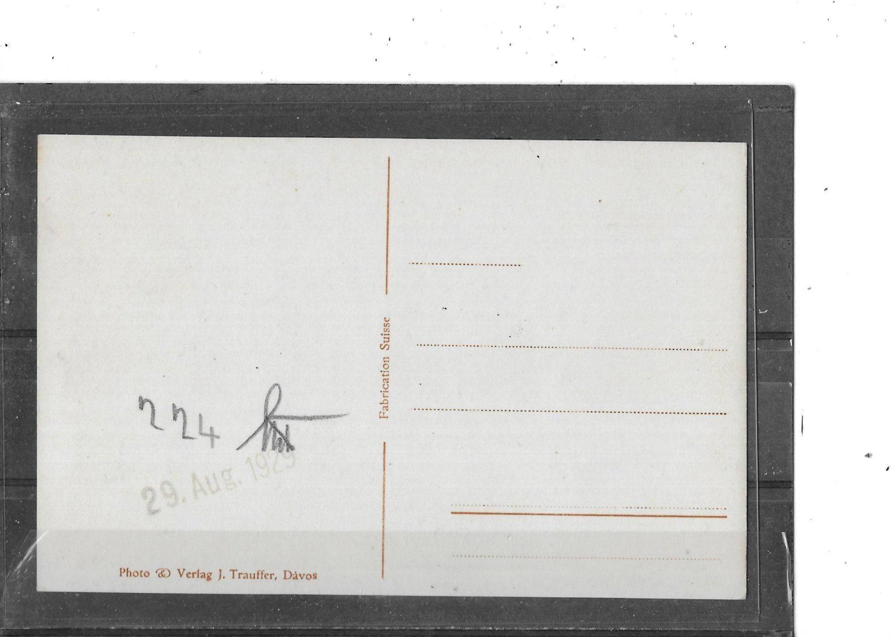 Cartoline postali: GR Davos Gasthaus Simonelli – Usato da Schocherswil venduto da Wilare 1