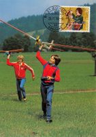 Maximumkarte Modellfliegen Pro Juventute 1990