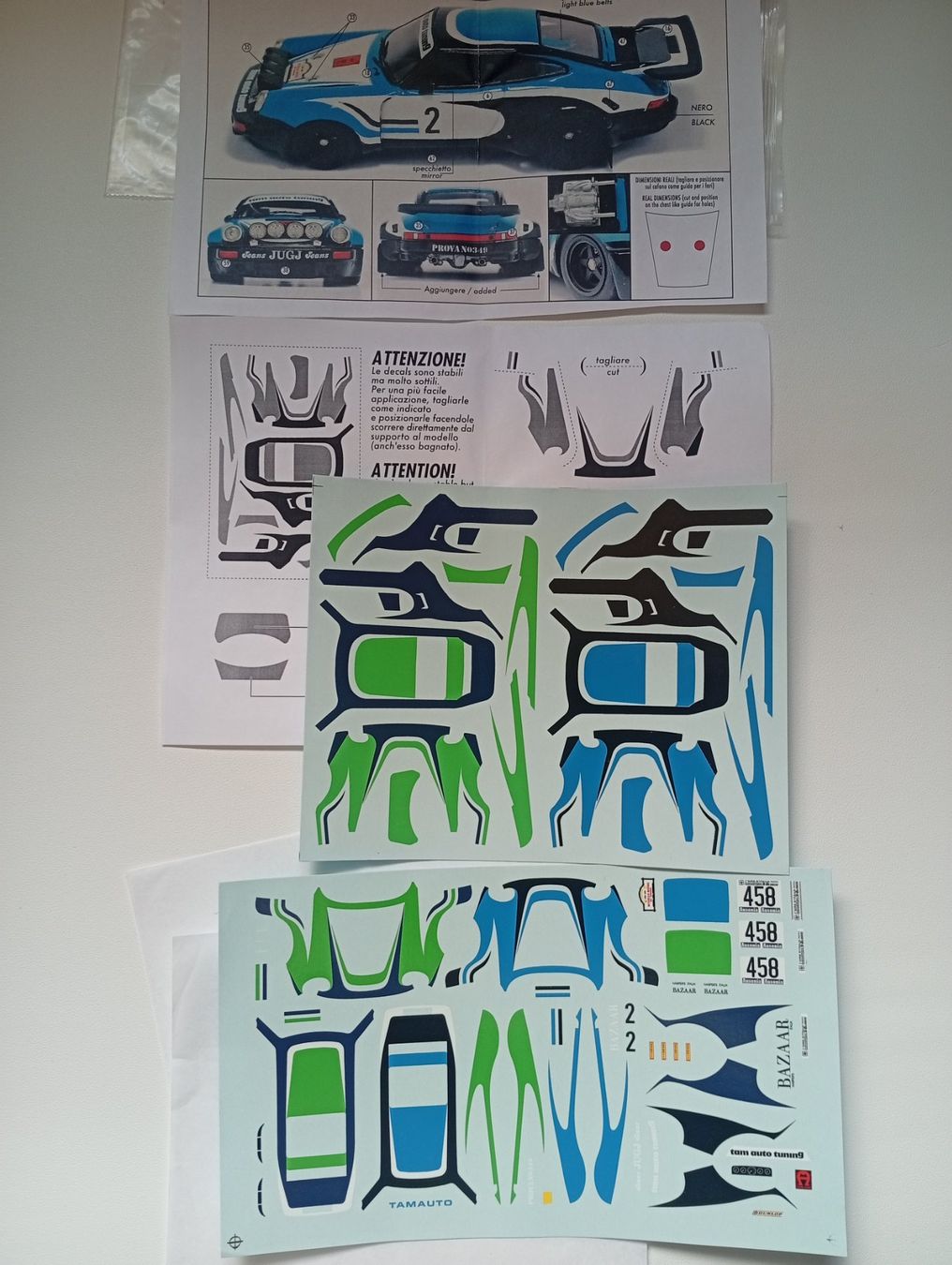 Porsche Modellautos: Décal 1/43 Porsche RSR 3.0 – Gebraucht aus Alle von Rissor