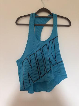 Nike Tanktop blau Grösse S Netzstoff Neu