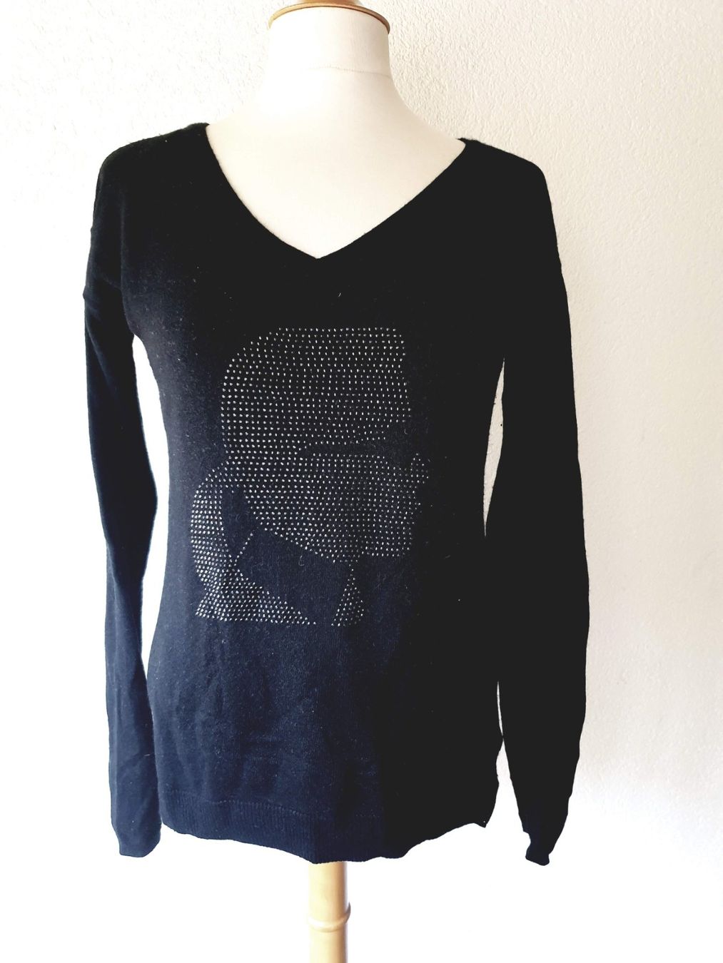 Karl Lagerfeld Maglioni & Felpe: PULLOVER PULLI KARL LAGERFELD S 36 GLITZER TOP mit Jacke – Usato da Elsau venduto da the-colorful-side