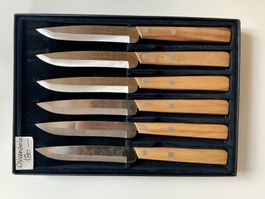 GÜDE Messer Set, 6 Stück, Solingen, Olivenholz, Neuwertig!