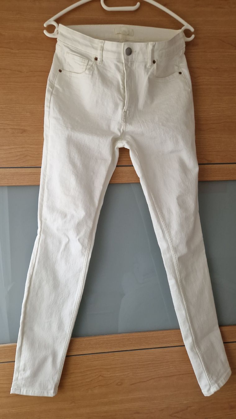 Pantaloni: Jeans Hose weiss,Gr.34 – Usato da Ettingen venduto da onurb3001