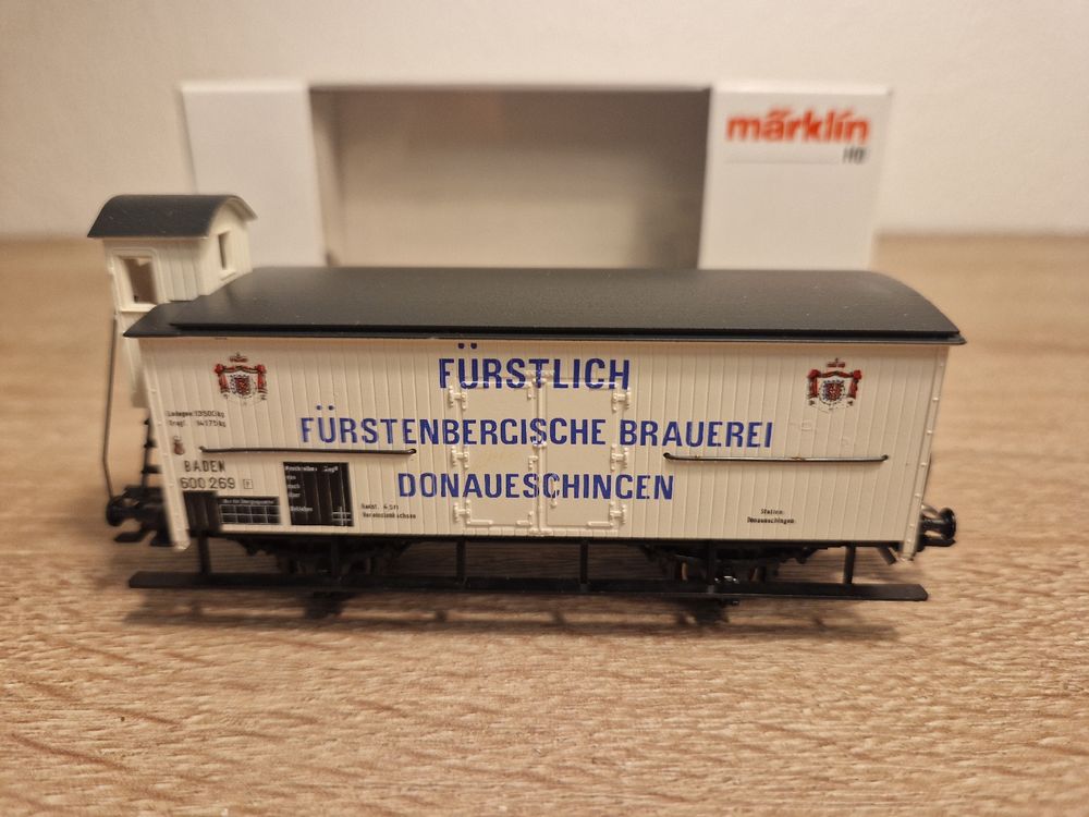 Wagon Marchandises Märklin 8661 – Échelle Z, Fürstlich Fürstenbergishe Brauerei, Publicitaire