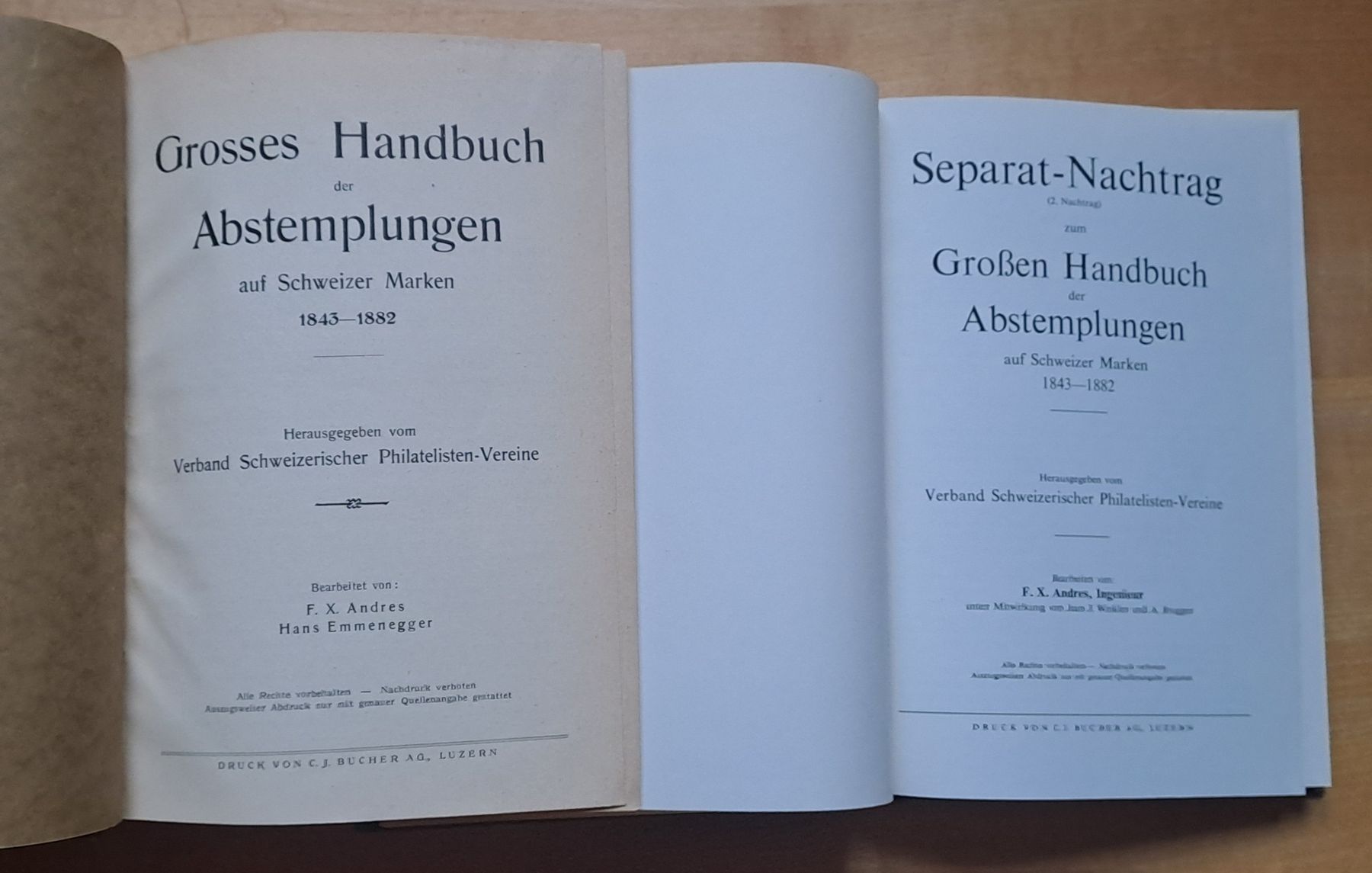 Bücher: Handbuch Schweizer Abstemplungen 1843-1882 - Philatelie – Gebraucht aus Trogen von Limboo 3