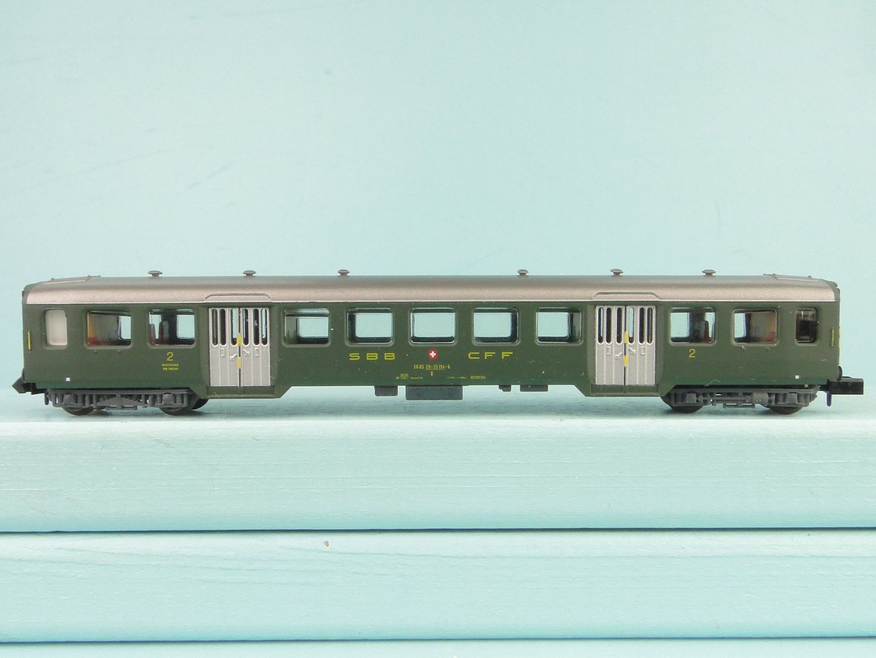 Arnold Modellini di ferrovie: Arnold Spur N SBB Leichstahlwagen – Usato da Bülach venduto da Albitrain 3