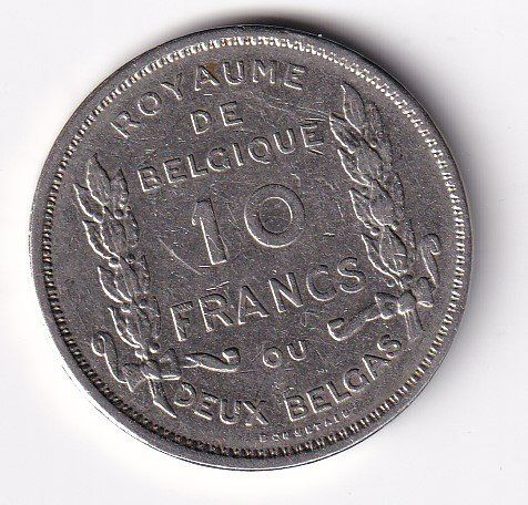 Alle Münzen: Belgien 10 francs 1930 17.53 g – Gebraucht aus Neuchâtel von karlpierrino 1