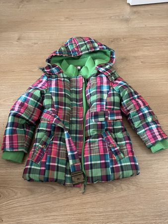 Winterjacke für Mädchen kariert bunt guter Zustand