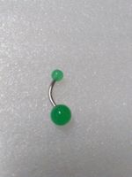 EDELSTHAL BAUCHNABELPIERCING;GRÜN FARBE