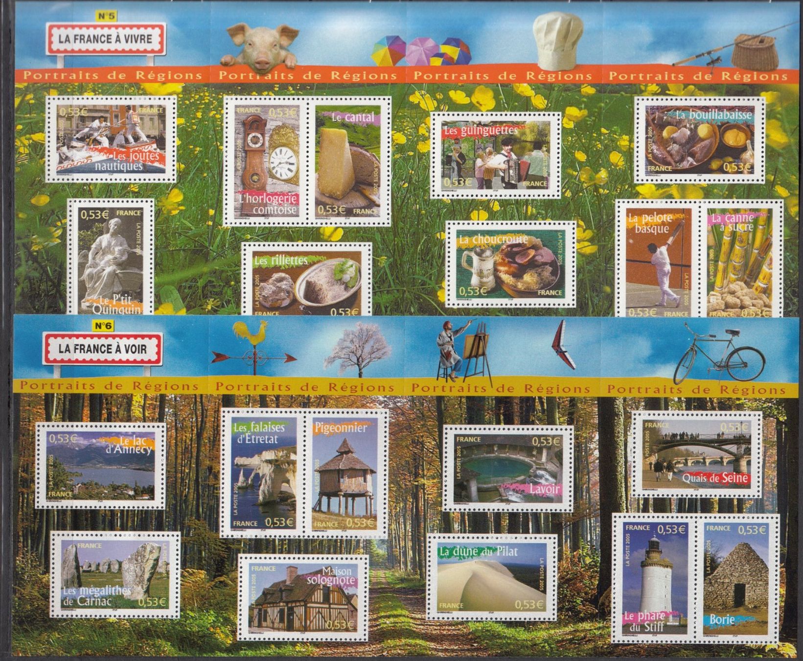 Tous les timbres: Frankreich 2005 postfrisch – D'occasion à Bürglen TG par StampGraf 3