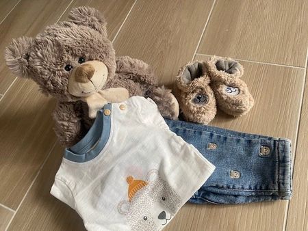 neues Baby Geschenk Set Gr. 62/68 "Bär"
