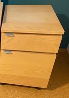 Ikea Malm Rollkorpus mit 2 Schubladen, helle Holzoptik, Top!