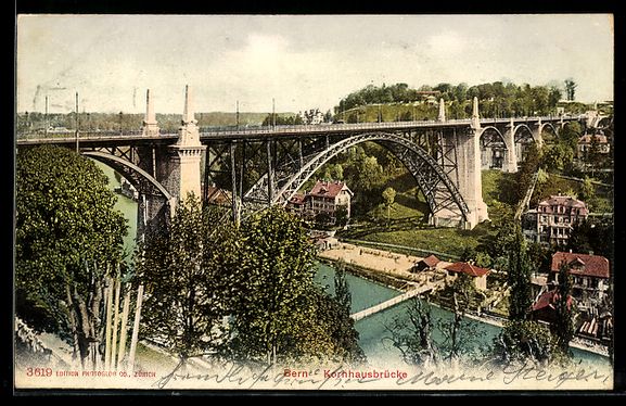 Ansichtskarten: AK Bern, Ansicht der Kornhausbrücke – Gebraucht aus Berlin von bartko-reher