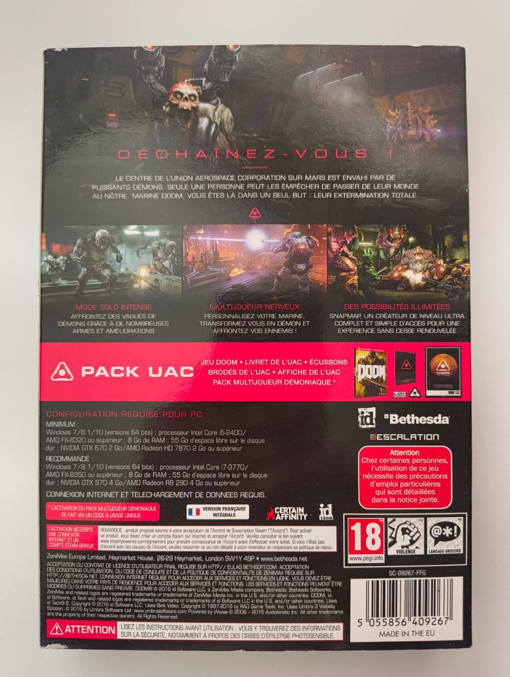Spiele: Doom (2016) pack UAC complet - Clé steam utilisée – Neu (gemäss Beschreibung) aus Aigle von argonath1988 3